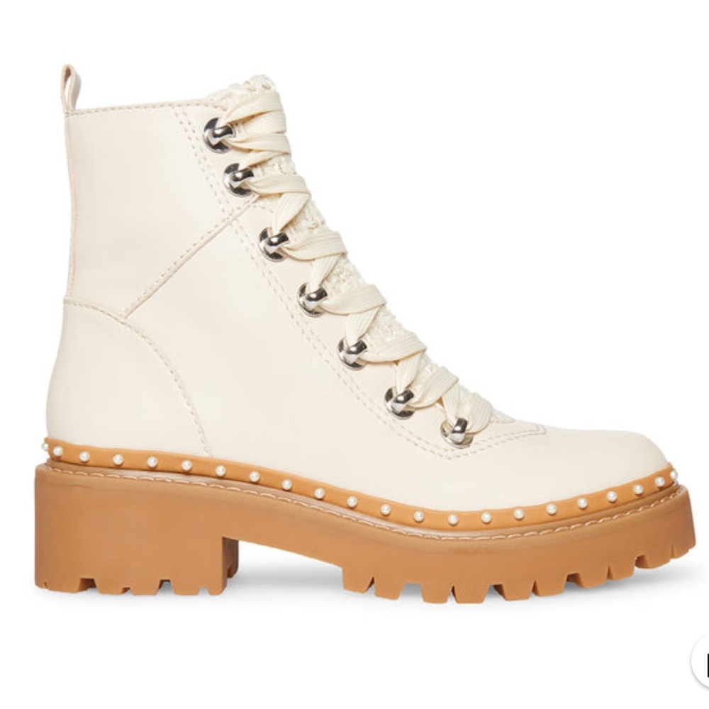 Steve Madden Rainier Boots in Bone White